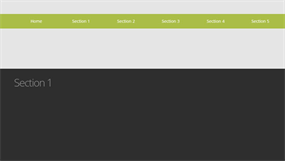 jQuery粘性滚动导航栏